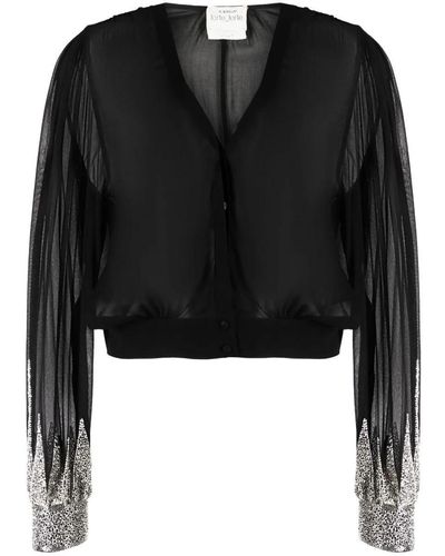 Forte Forte Forte_forte "enchanted" Embroidery Chic Georgette Shirt Clothing - Black
