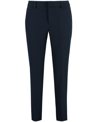 PT01 New York Techno Fabric Tailored Trousers - Blue