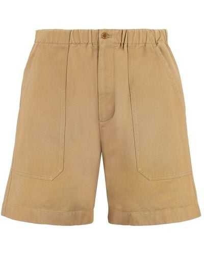 Gucci Cotton Bermuda Shorts - Natural