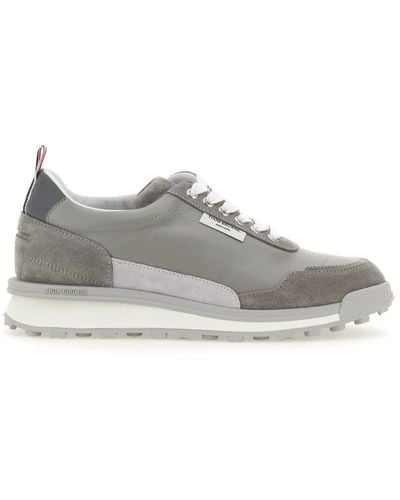 Thom Browne Sneaker With Logo - Grey