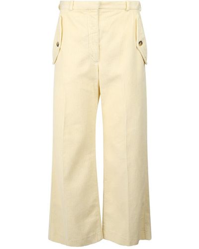 KENZO Cotton Trousers - Natural