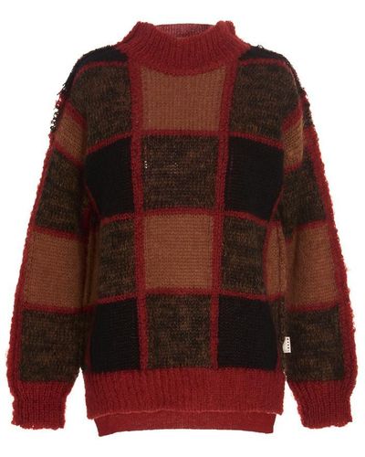 Marni Print Sweater - Red