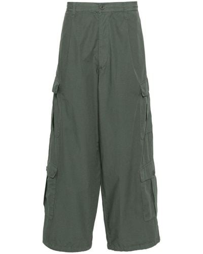 Emporio Armani Cotton Cargo Trousers - Green