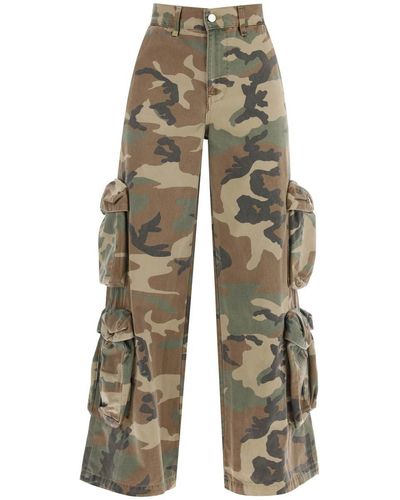 Amiri Baggy Cargo Camouflage Trousers - Natural