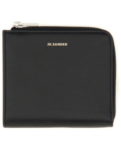 Jil Sander Leather Card Holder - Black