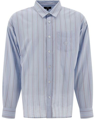 Stussy Stüssy Classic Striped Shirt - Blue