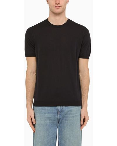 Drumohr Crewneck T-Shirt - Black