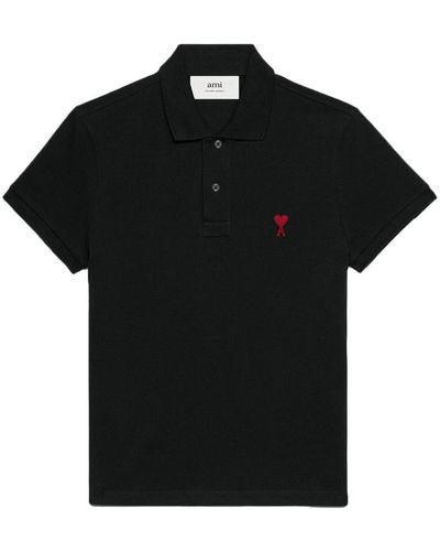 Ami Paris T-Shirts And Polos - Black