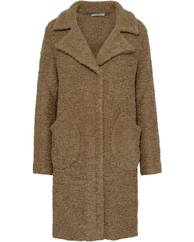 Charlott Beige Wool Coat - Natural
