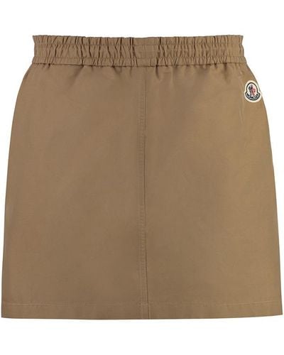 Moncler Taffeta Skirt - Natural