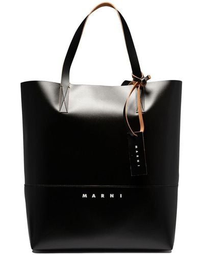 Marni "Tribeca" Shopping Bag - Black