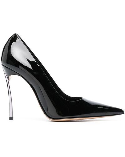 Casadei Patent Superblade Court Shoes - Black