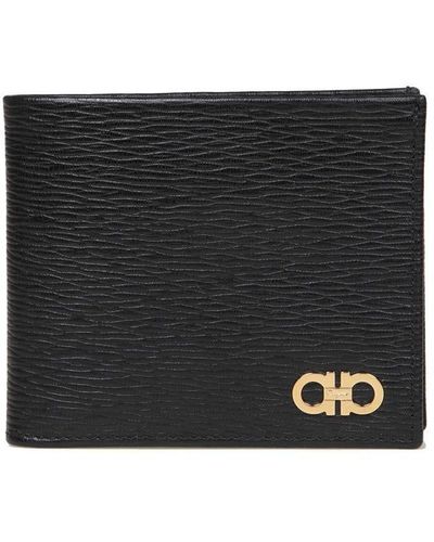 Ferragamo Salvatore Revival Leather Bifold Wallet - Black