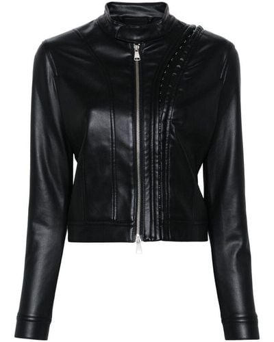 Y. Project Leather Outerwears - Black