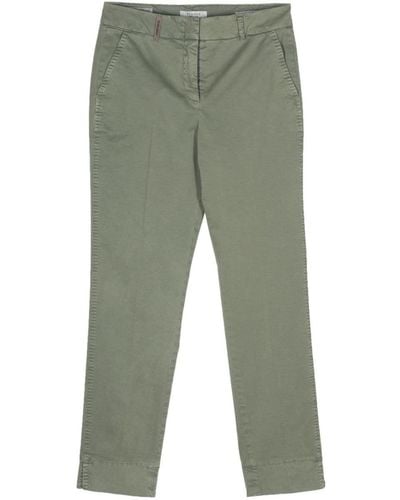 Peserico 4718 Tailored Pants - Green