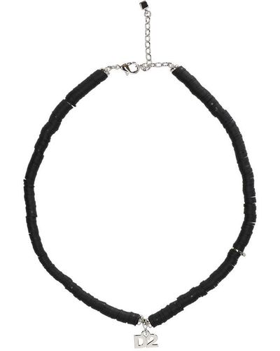 DSquared² D2 Charm Black Necklace