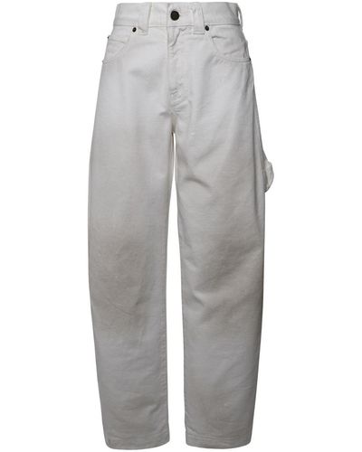 DARKPARK Audrey White Cotton Jeans - Grey