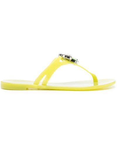 Casadei Jelly Thong Sandals - Yellow