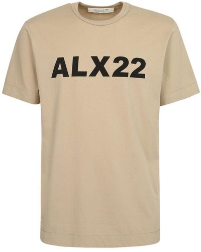 1017 ALYX 9SM Logo-print T-shirt - Natural