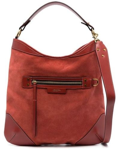 Isabel Marant Suede-finish Leather Tote Bag - Red