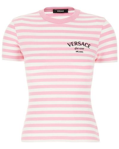 Versace Nautical T Shirt - Pink