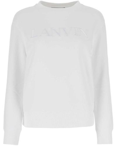 Lanvin Cotton Sweatshirt - White