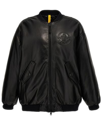 Moncler Genius Bomber Roc Nation By Jay-z Casual Jackets, Parka - Black