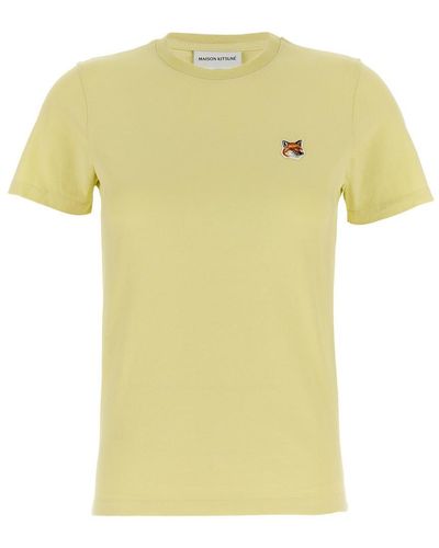 Maison Kitsuné 'Fox Head' T-Shirt - Yellow