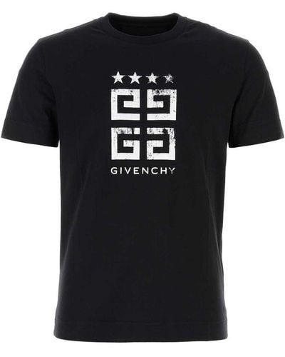 Givenchy Logo-print Regular-fit Cotton-jersey T-shirt - Black