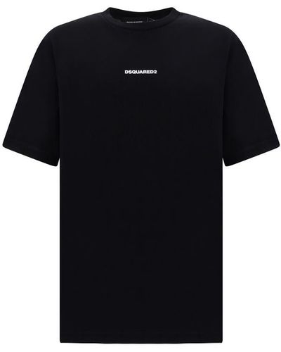 DSquared² T Shirt With Logo Print - Black