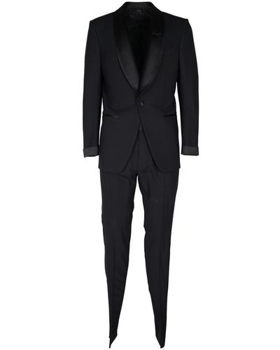Tom Ford Single-breasted Suit - Black