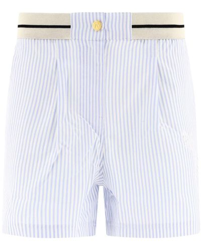 Palm Angels Striped Boxer Shorts - White