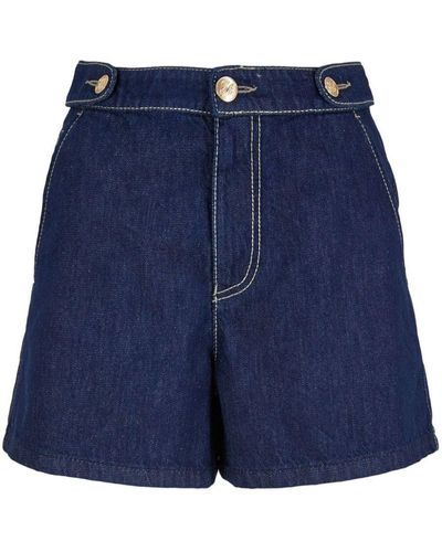 Emporio Armani Denim Shorts - Blue