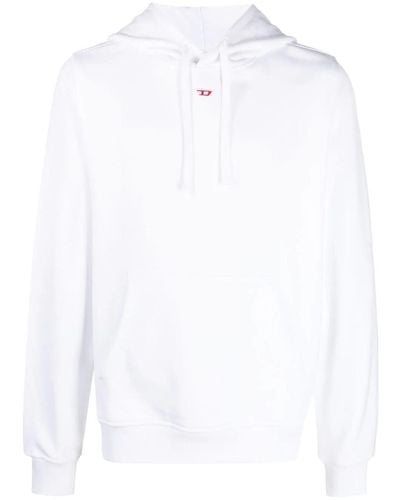 DIESEL Logo-print Pullover Hoodie - White