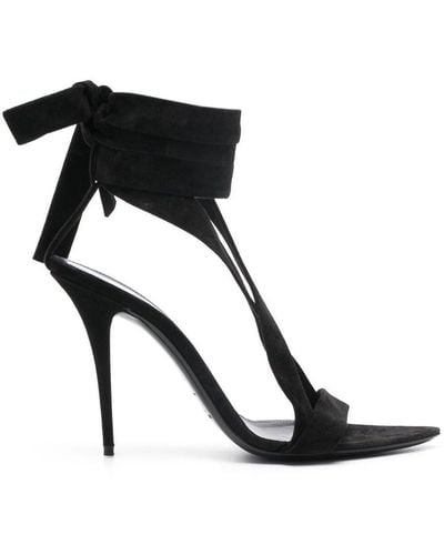 Saint Laurent Timeless Luxury: Deva 115mm Sandals. - Black