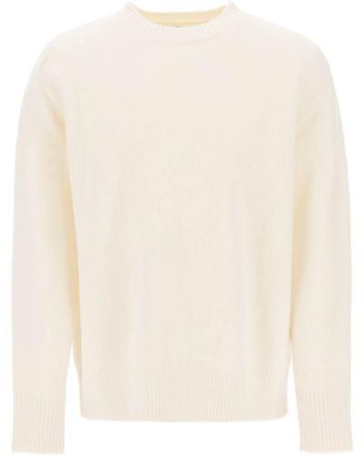 OAMC Wool Jumper With Jacquard Logo - Natural