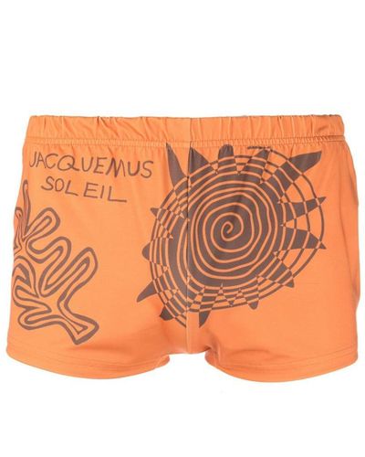 Jacquemus Le Short De Bain Swim Shorts - Orange