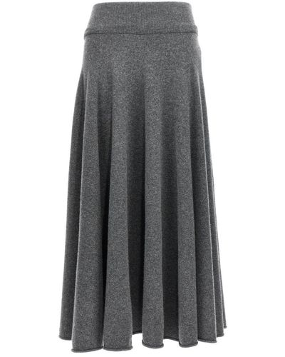 Extreme Cashmere 'n°313 Twirl' Skirt - Gray