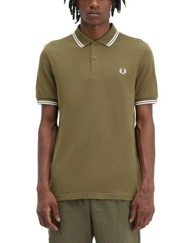 Fred Perry Polo With Logo - Green