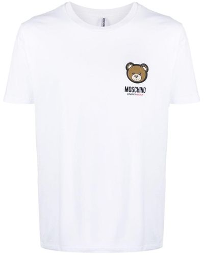 Moschino Leo Teddy Printed T-Shirt - White