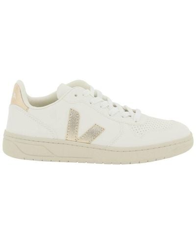 Veja V-10 Lace-up Trainers - White