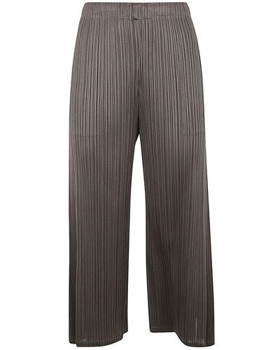 Pleats Please Issey Miyake Monthly Colors March Pants - Gray