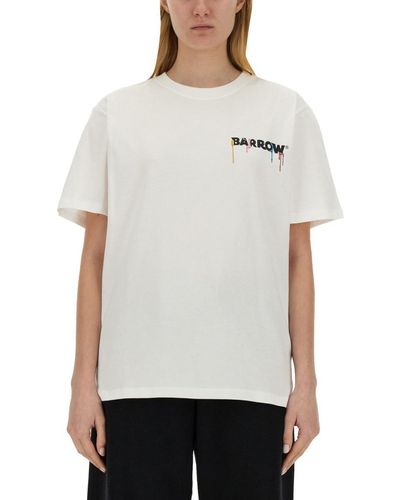Barrow T-shirt With Logo Unisex - Gray