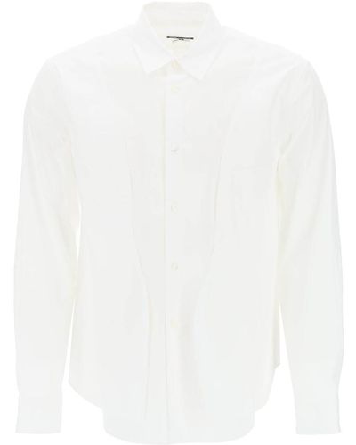Comme des Garçons Comme Des Garcons Homme Plus Asymmetric Paneled Shirt - White