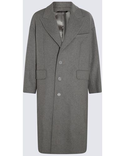 Dolce & Gabbana Grey Wool Coat