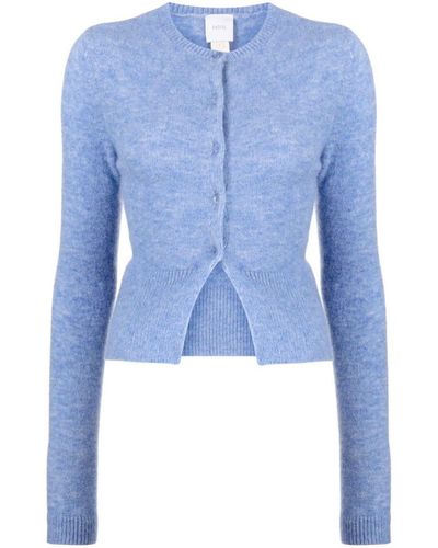 Patou Button-fastening Knitted Cardigan - Blue