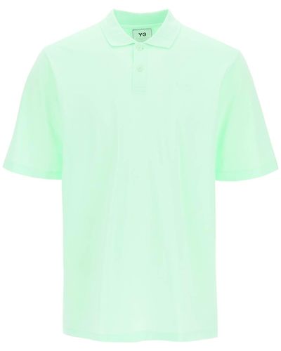 Y-3 Oversized Polo Shirt With Logo - Green