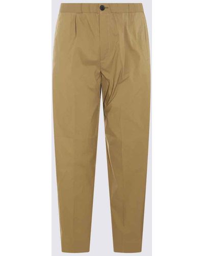 Paul Smith Cotton Trousers - Natural