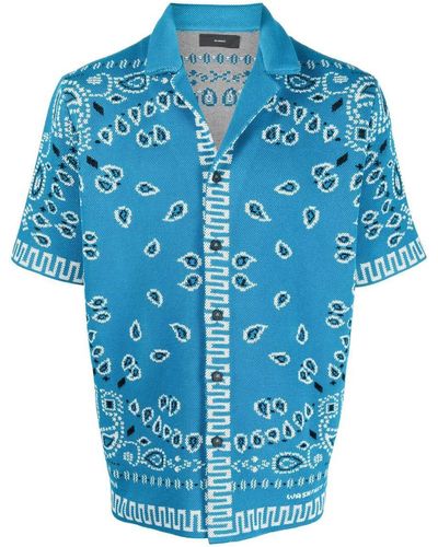 Alanui Bandana Print Shirt - Blue