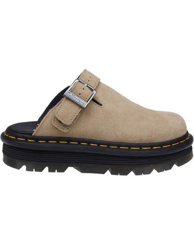 Dr. Martens Suede Mules - Brown